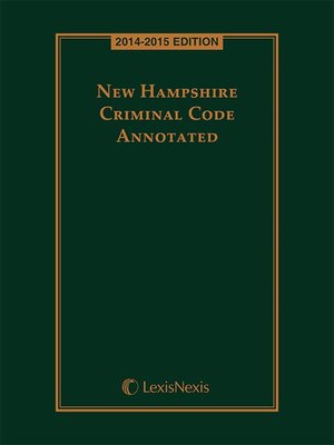 cover image of New Hampshire Criminal Code